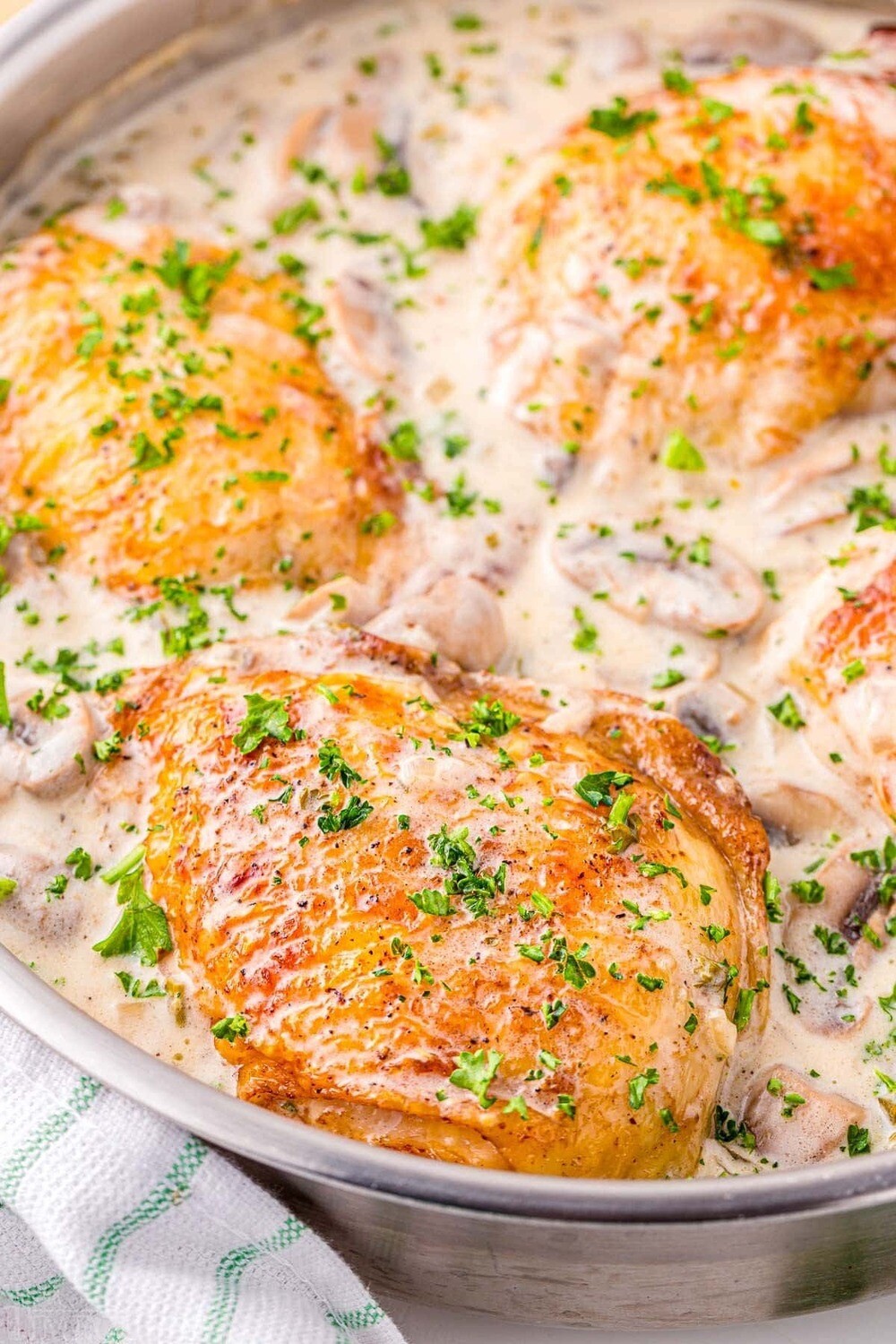 Chicken Fricassee for 1