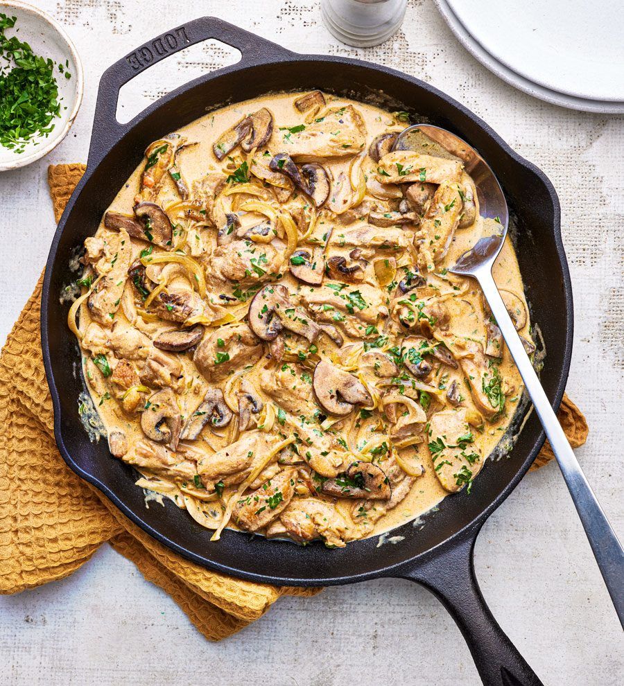 Chicken Stroganoff for 1