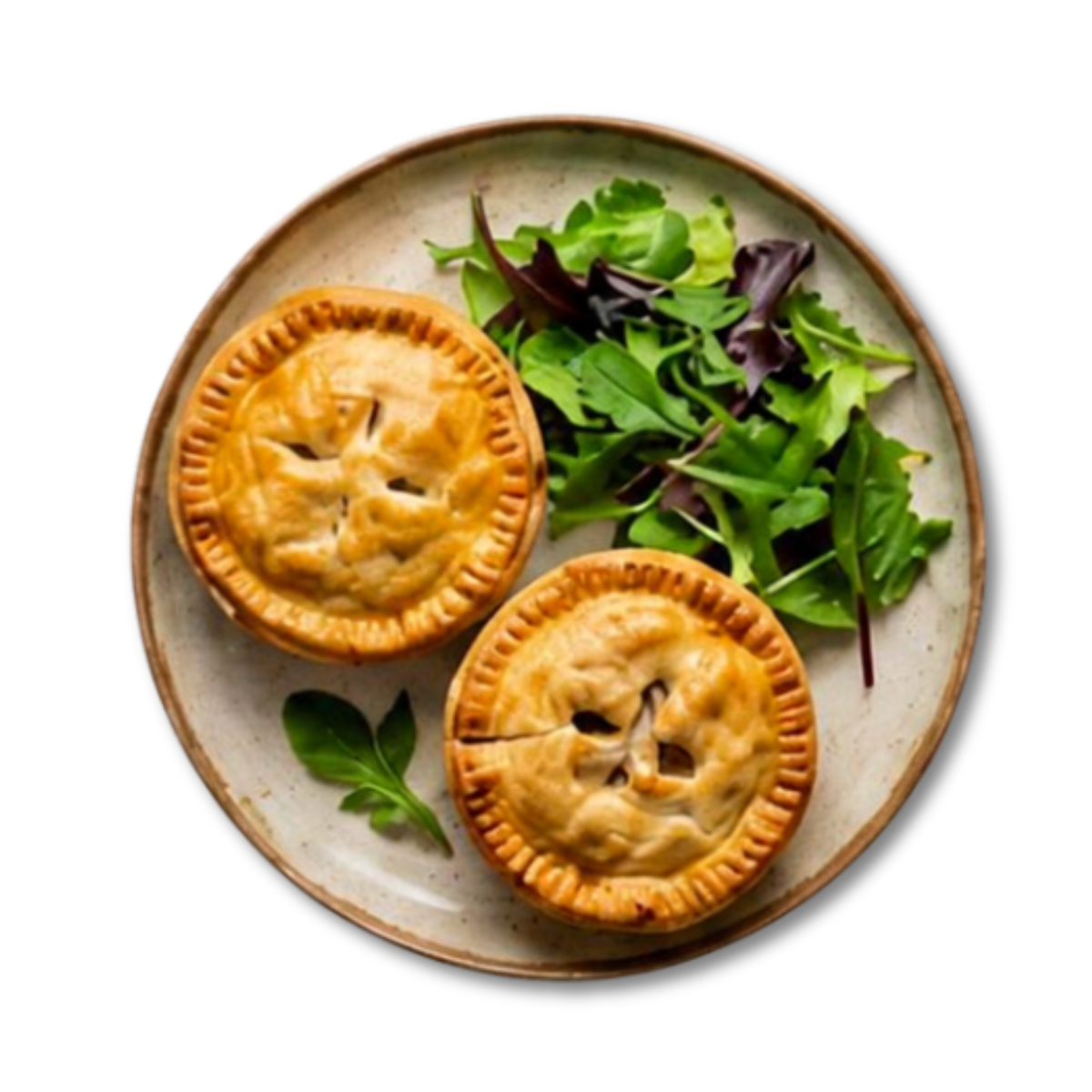 Chicken & Mushroom Pies for 1