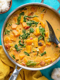 Creamy Butternut and Spinach curry for 1