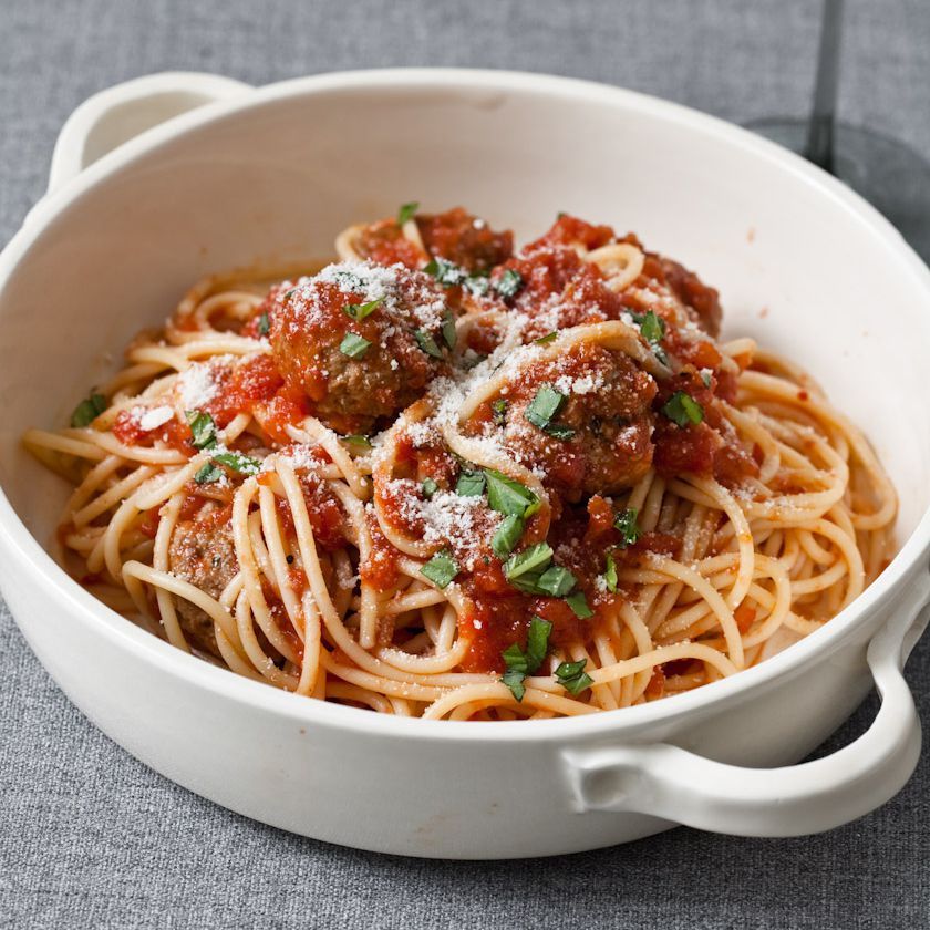 Italian Meatballs & Spaghetti For 2